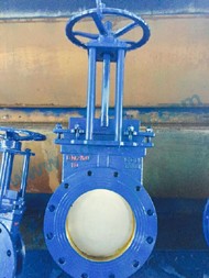 API cast steel WCB flange knife gate valve